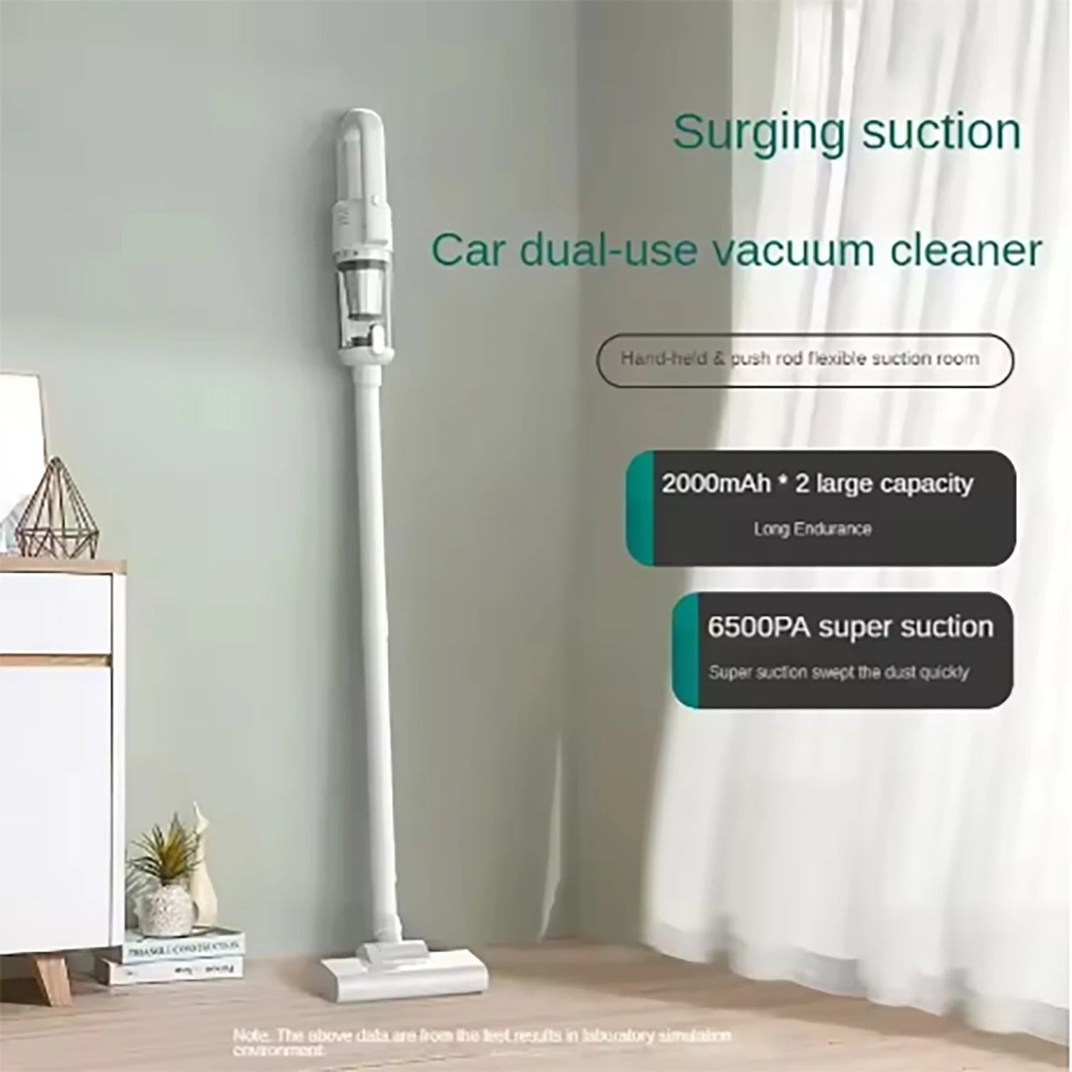 6500Pa Wireless Car Vacuum Cleaner – Portable Powerful Handheld Device