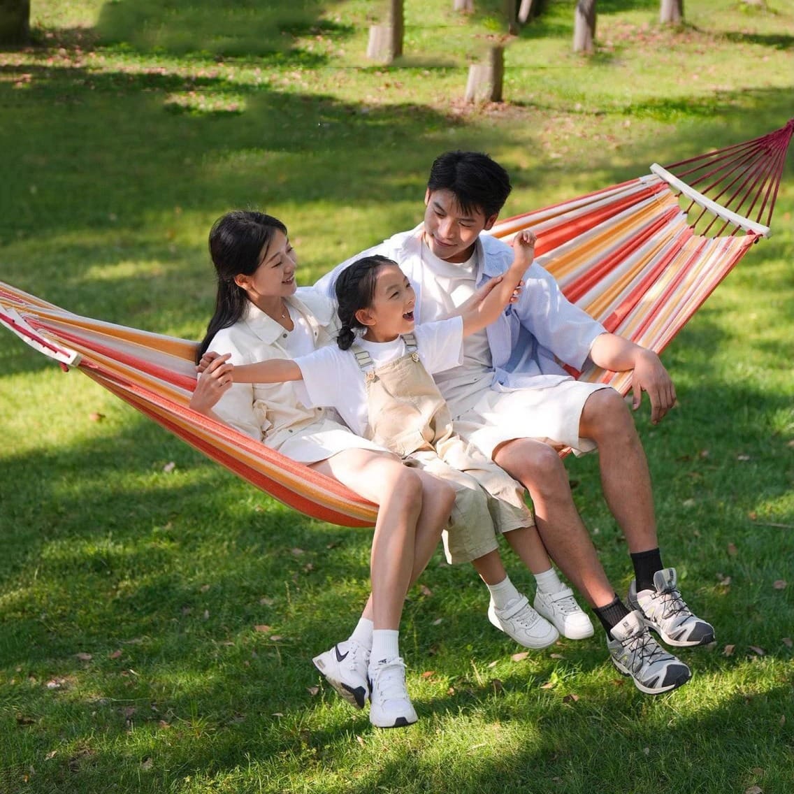 Anti-Roll Hammock Chair – Reinforced Hanging Seat for Indoor Home, Dormitory & Camping Use (Single/Double)