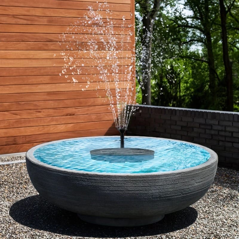SummerFlow Solar Floating Fountain Pump – Garden Pond & Pool Water Feature with Spray Nozzles