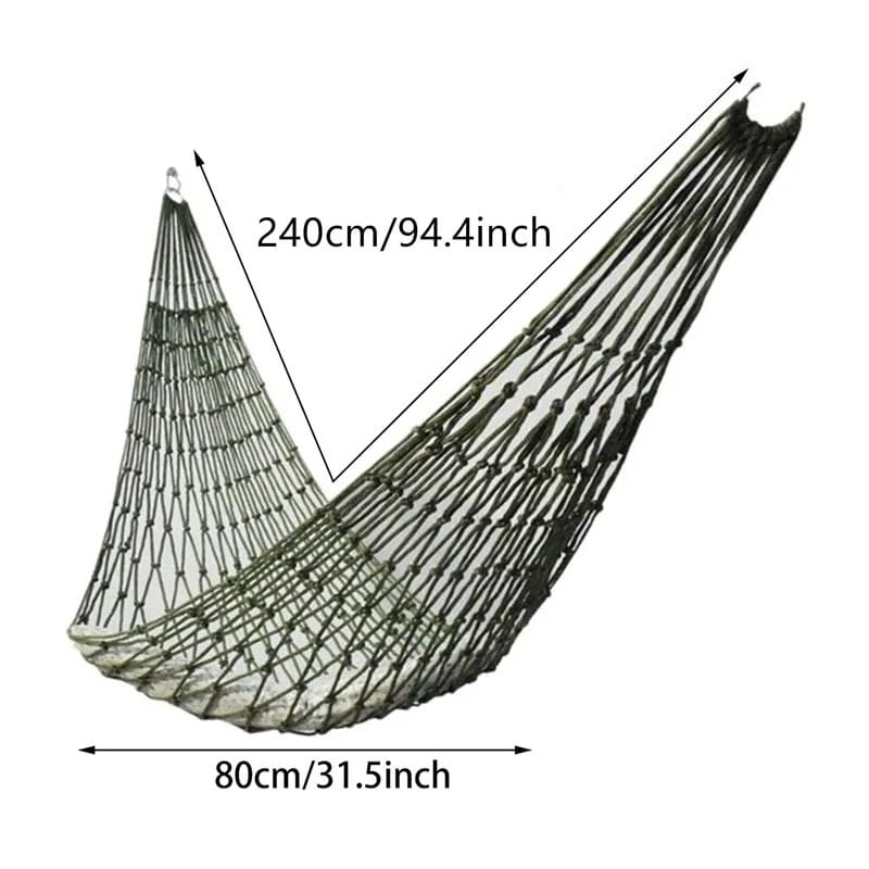 Heavy-Duty Mesh Rope Hammock