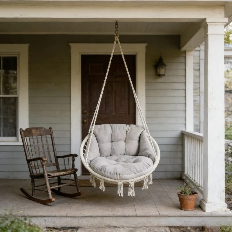 Luxury Velvet Hanging Chair Cushion