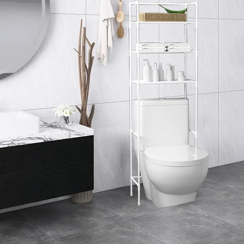 Freestanding Over Toilet Bathroom Storage Rack Multi-Layer Organizer