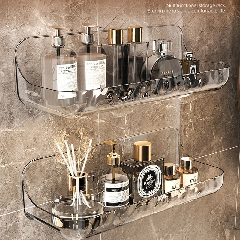 Acrylic Bathroom Shelf – No-Drill Shower Organizer [2 pcs ]