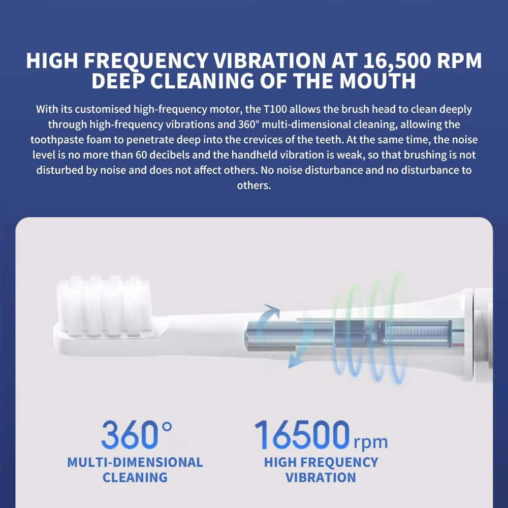 Sonic Electric Toothbrush with USB Rechargeable Whitening Power