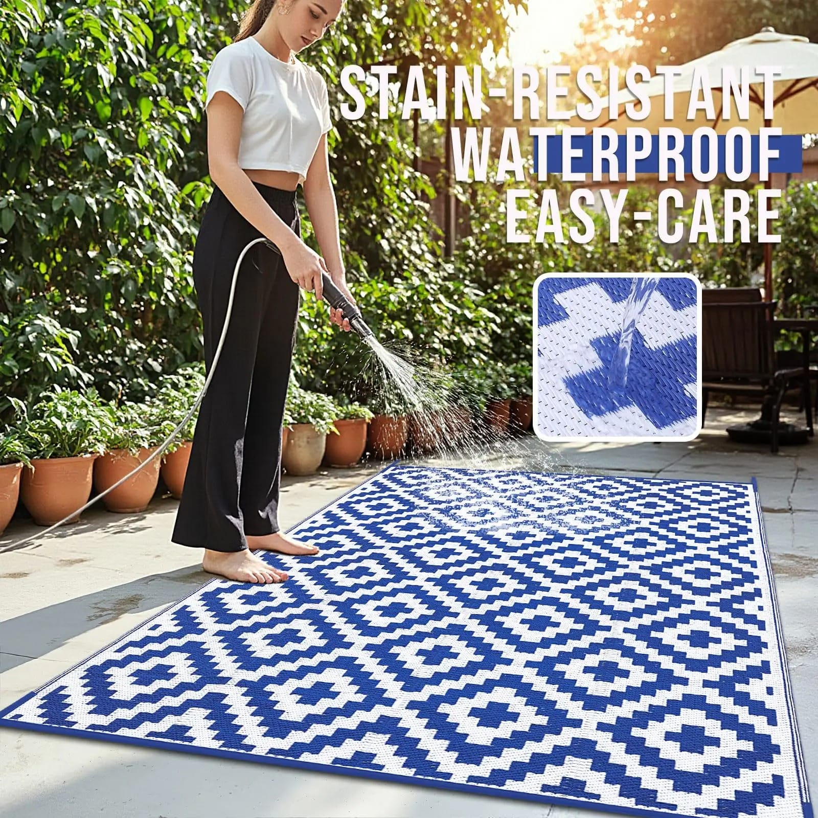 Waterproof Straw Outdoor Rug