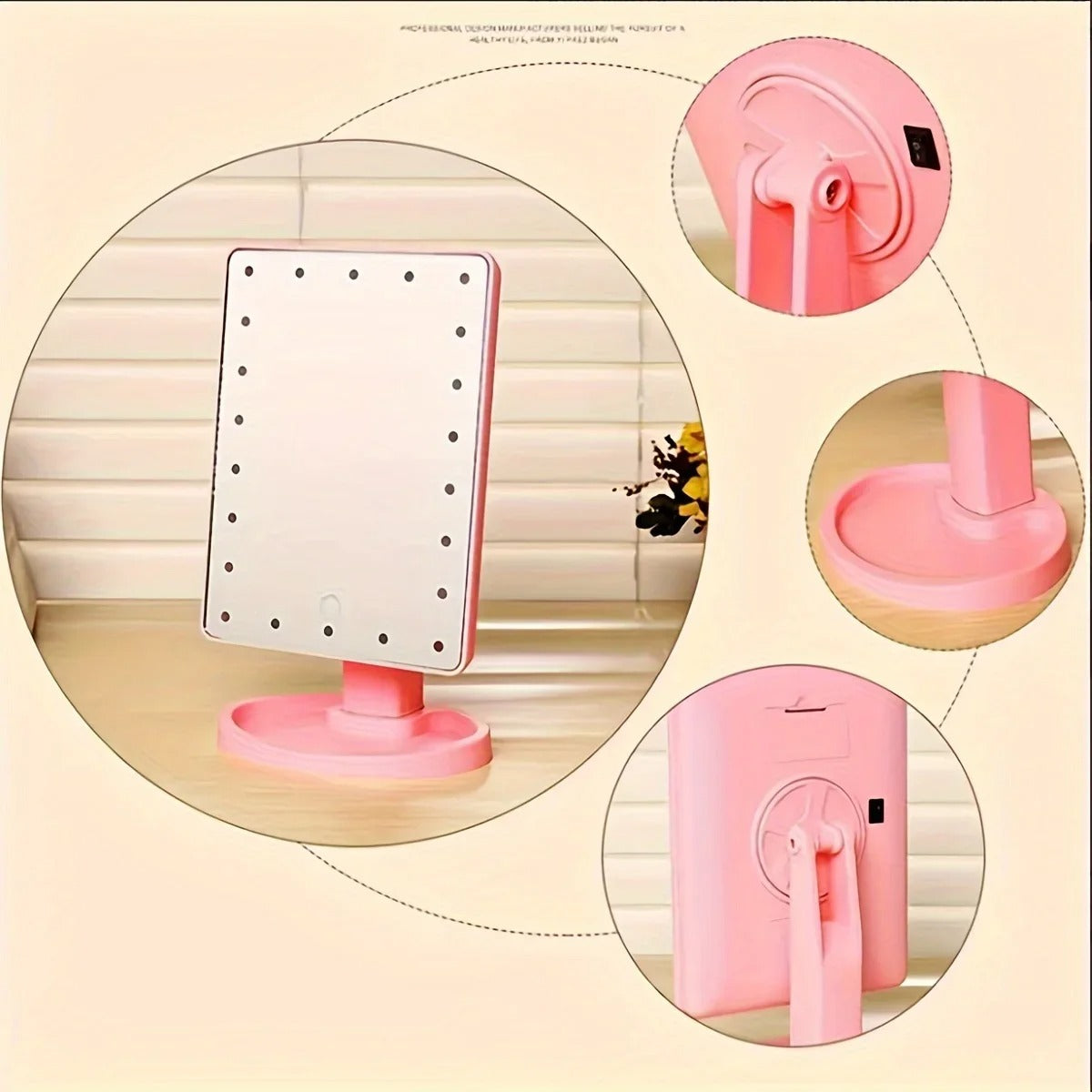 GlowUp LED Portable Makeup Mirror