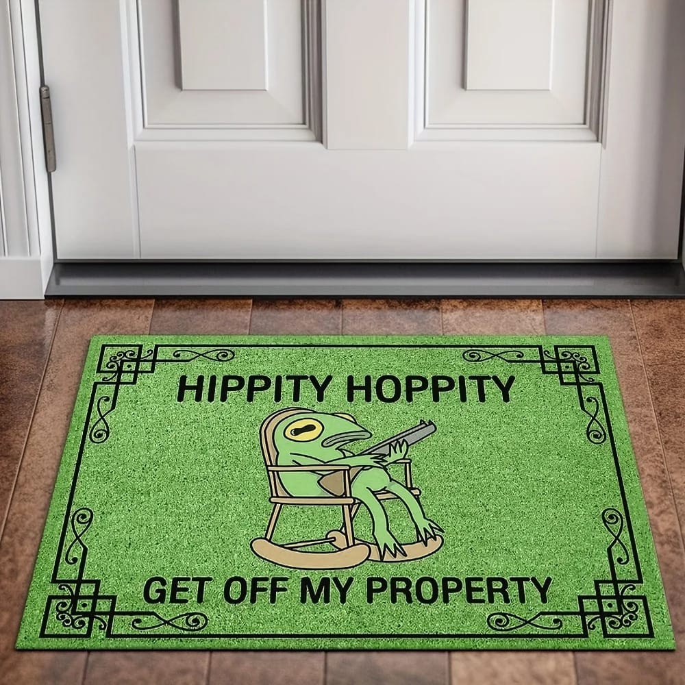FrogLoom Green Welcome Door Mat