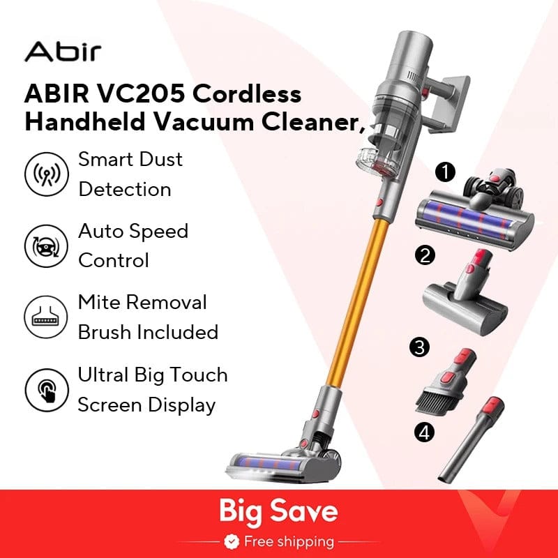Smart Cordless Handheld Vacuum Cleaner – 27000Pa Touch Control Power