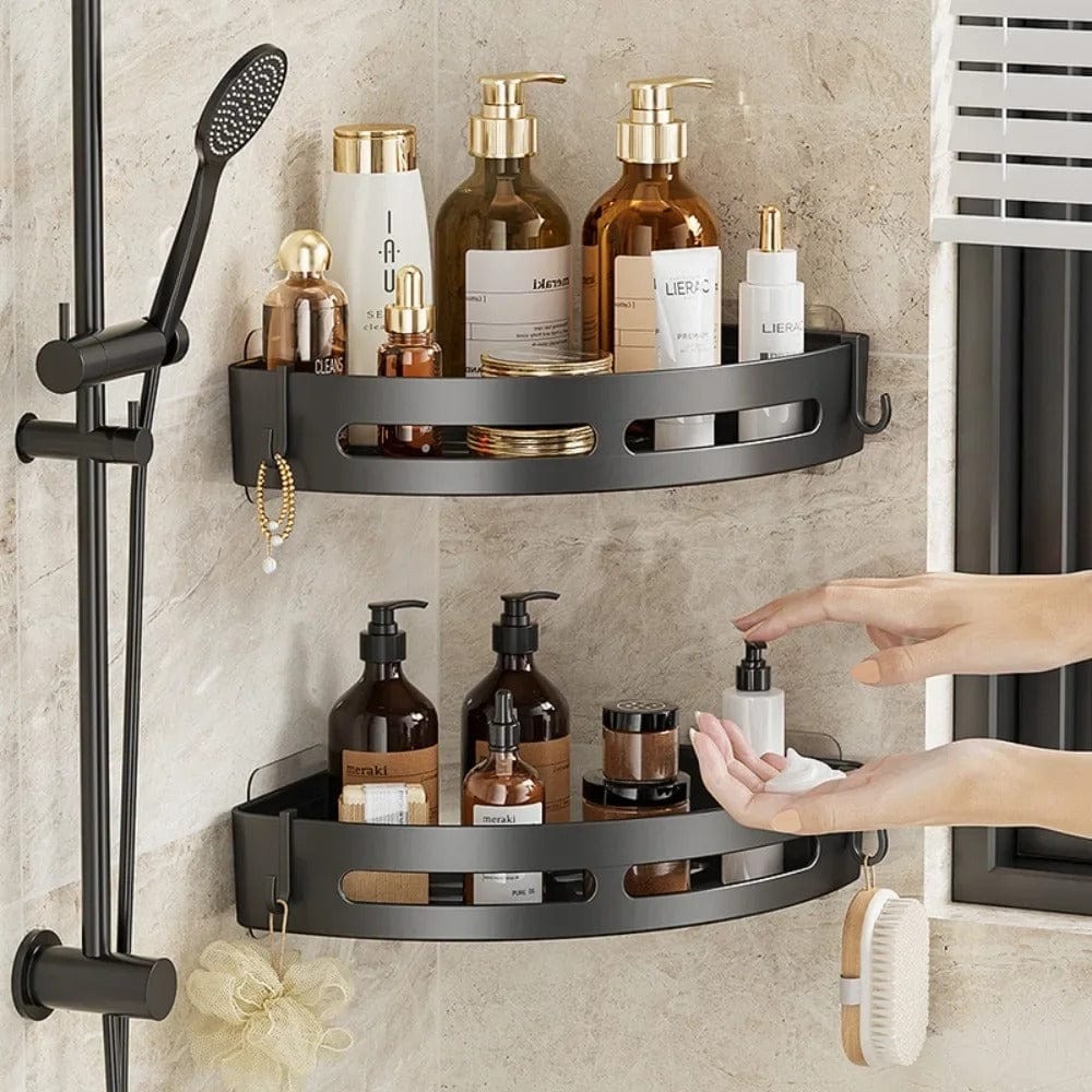 Adhesive Shower Caddy Bathroom Shelf No Drill Storage Organizer
