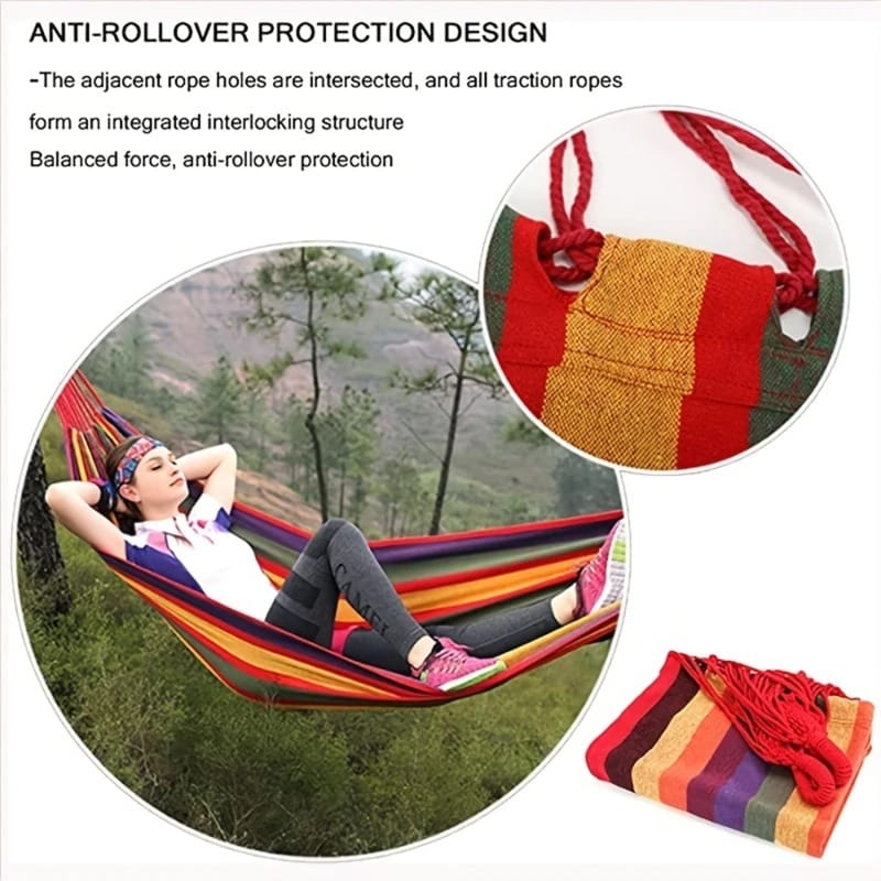 Cotton Stripe Hammock Swing