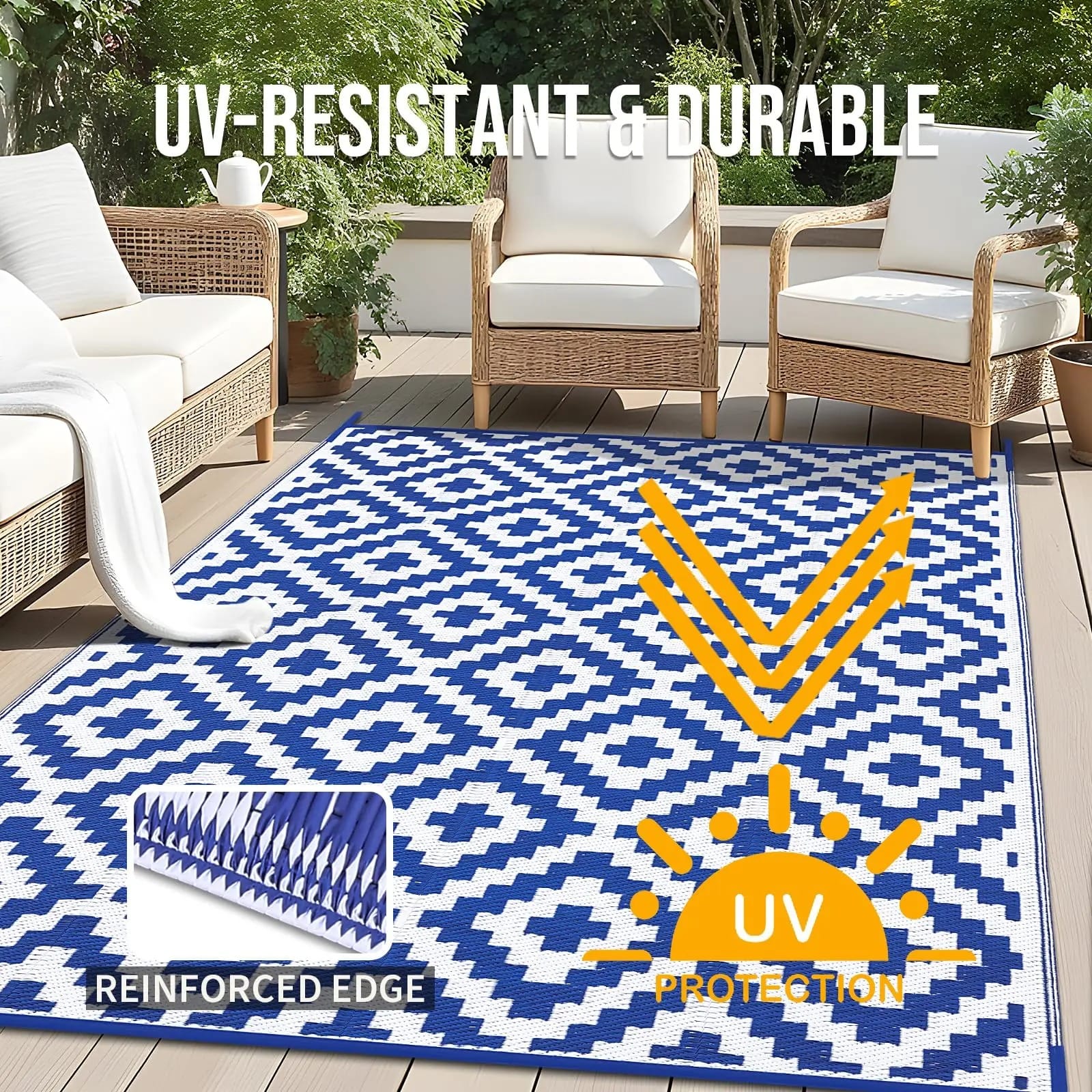 Waterproof Straw Outdoor Rug