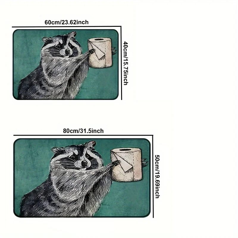 Cute Raccoon Doormat