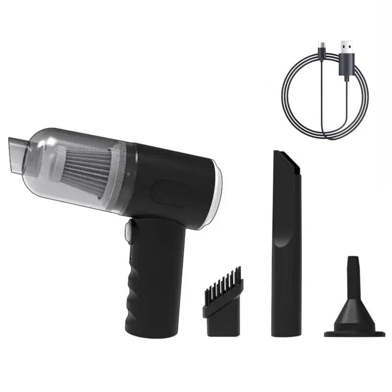 Portable Wireless Car Vacuum Cleaner – USB Rechargeable Wet & Dry