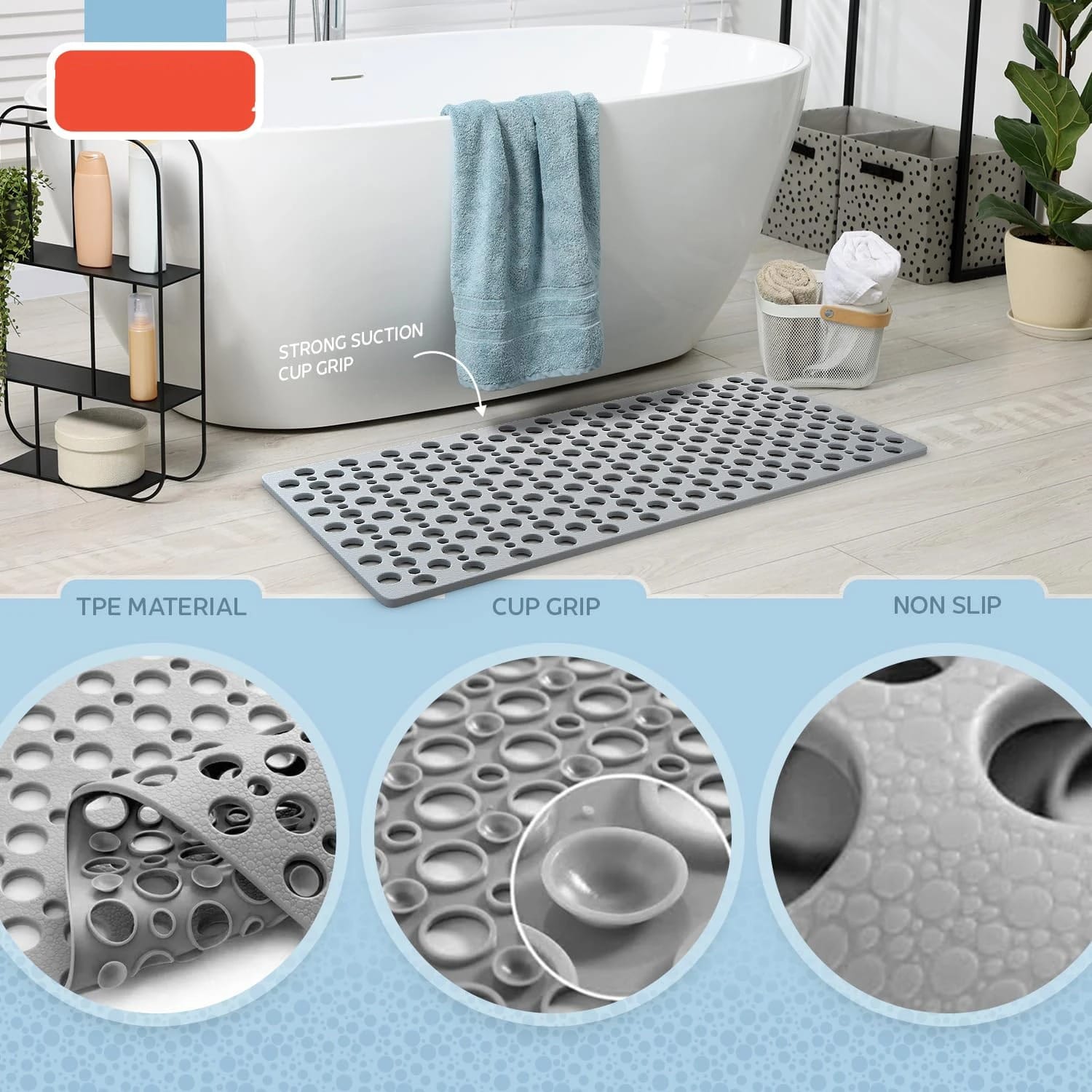 Non-Slip Bath & Shower Mat