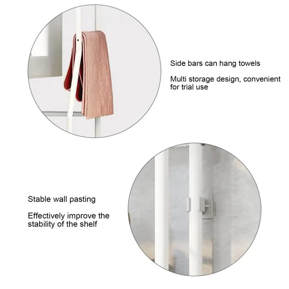 Freestanding Over Toilet Bathroom Storage Rack Multi-Layer Organizer