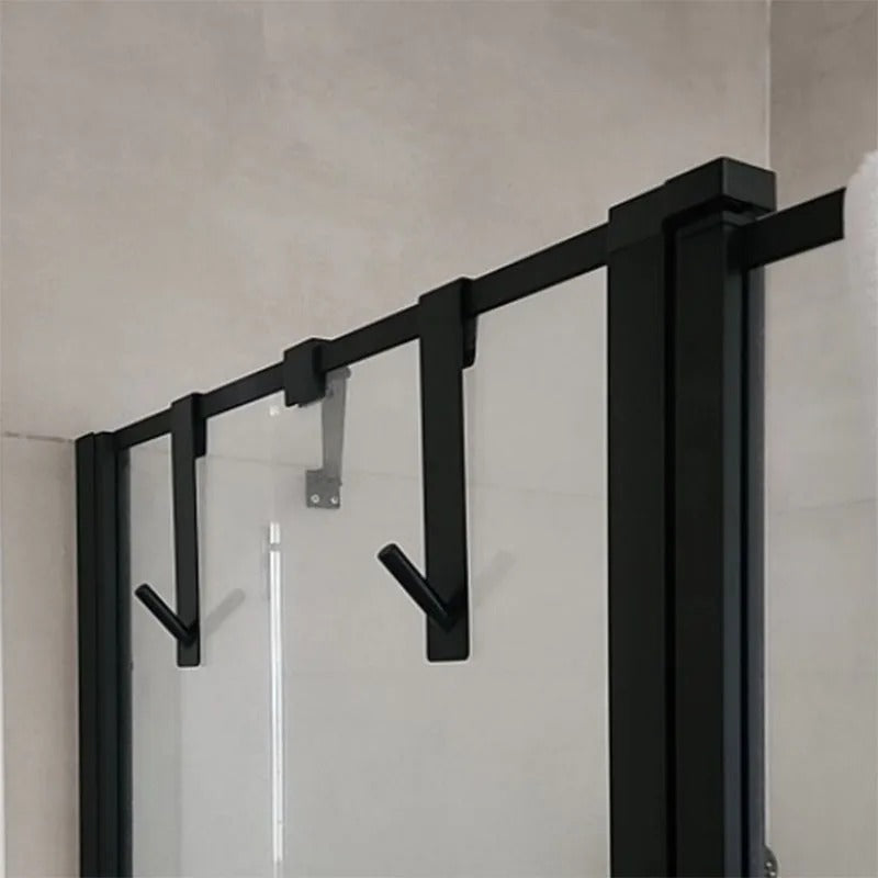 Stainless Steel Over Glass Door Shower Towel Rack