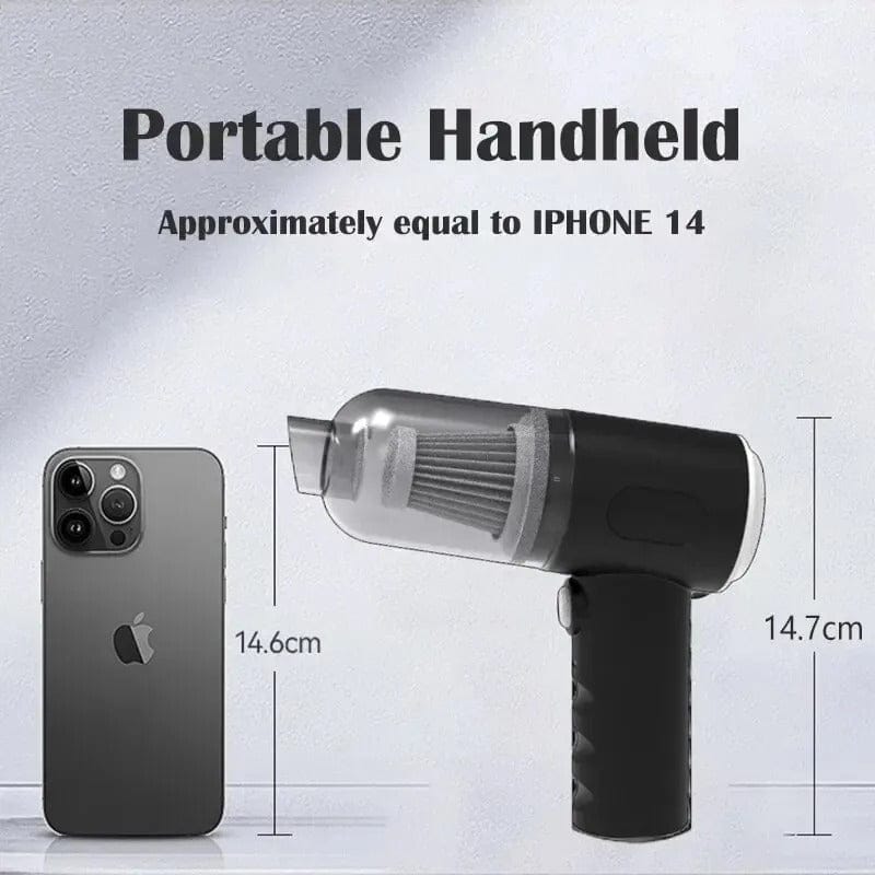 Portable Wireless Car Vacuum Cleaner – USB Rechargeable Wet & Dry