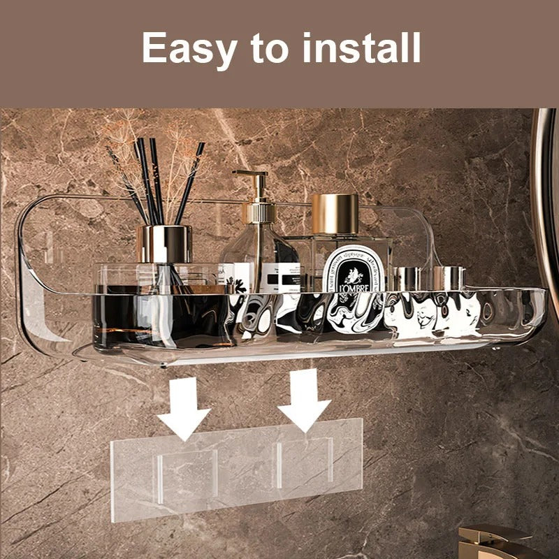 Acrylic Bathroom Shelf – No-Drill Shower Organizer [2 pcs ]