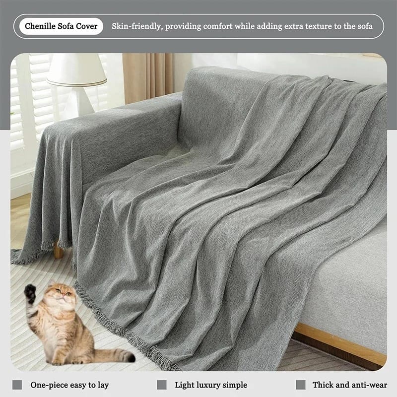 CremaLoom Chenille Sofa Cover