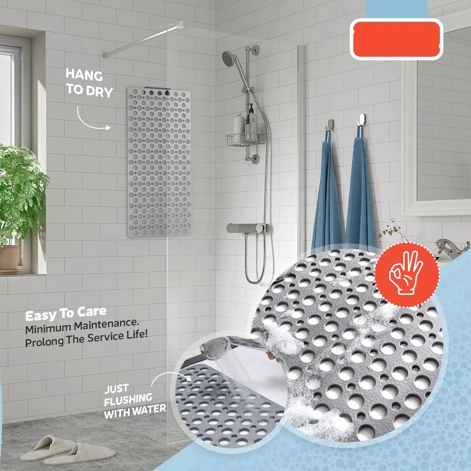 Non-Slip Bath & Shower Mat