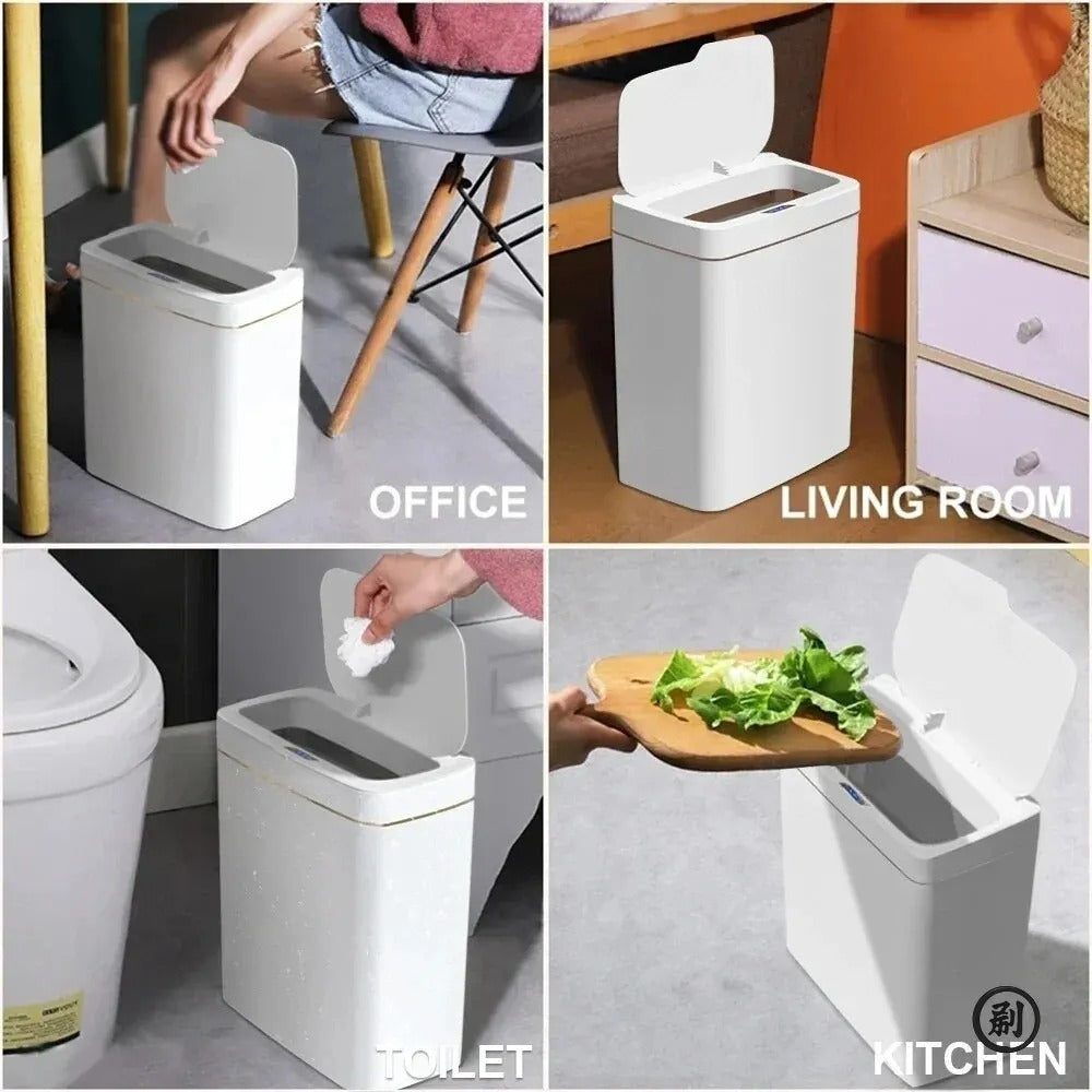 15L Smart Automatic Trash Can with Touchless Sensor Lid