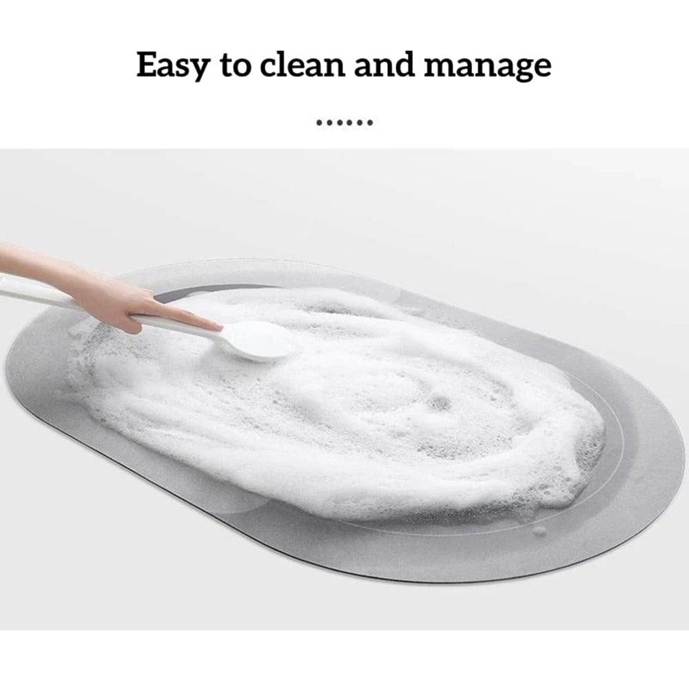 Super Absorbent Diatom Mud Bathroom Mat – Quick-Dry Non-Slip Pad