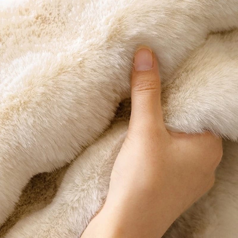 FurraLuxe Faux Rabbit Fur Sofa Cover