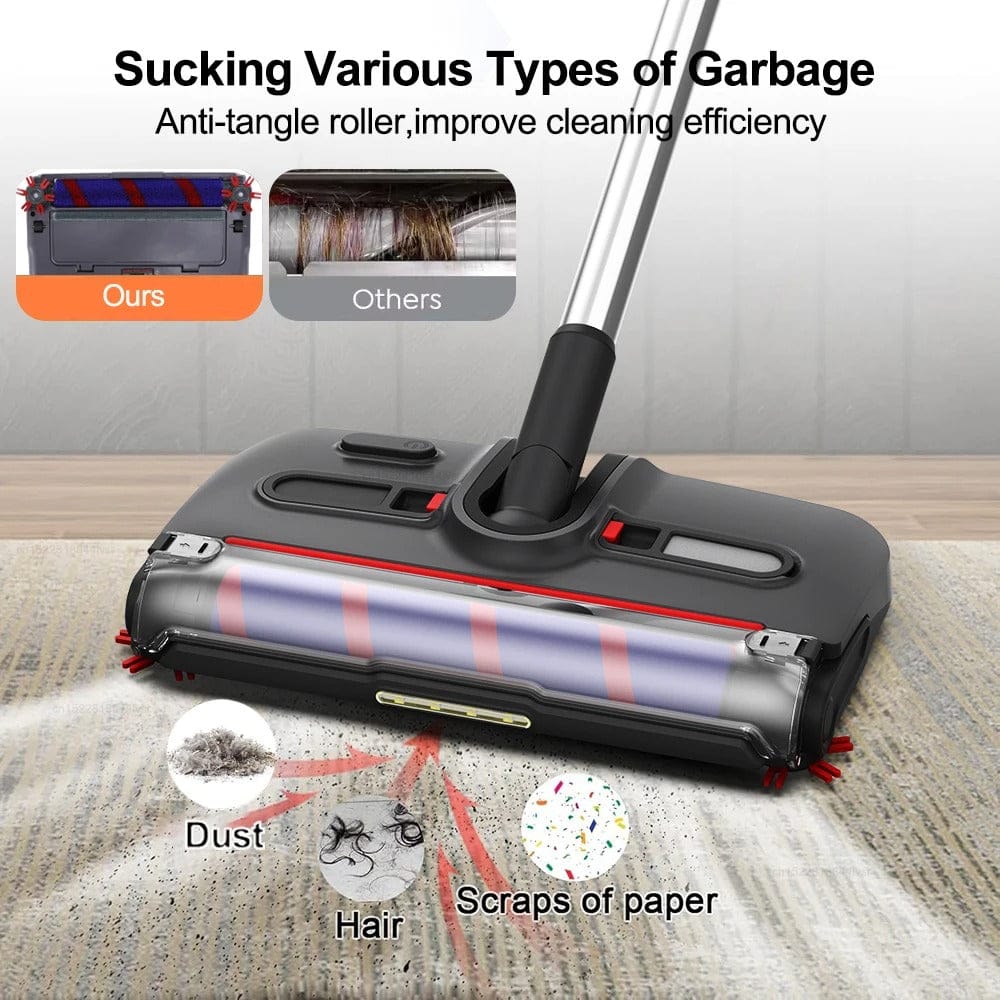 Wireless Electric Floor Sweeper Portable Rotating Handheld Carpet Cleaner