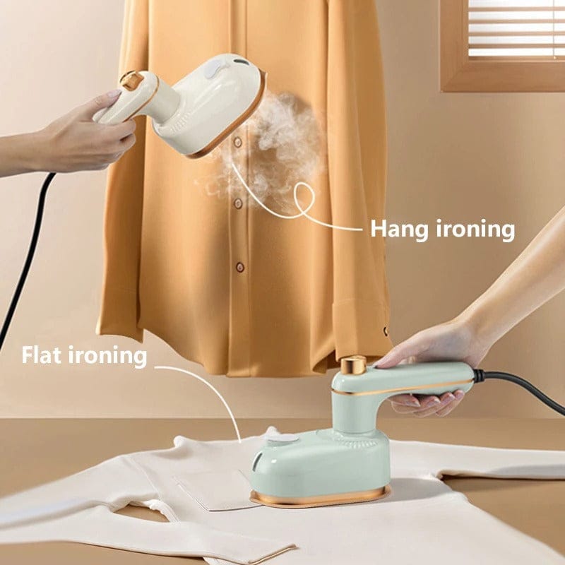 Foldable Handheld Garment Steamer Dual Wet Dry Clothes Iron