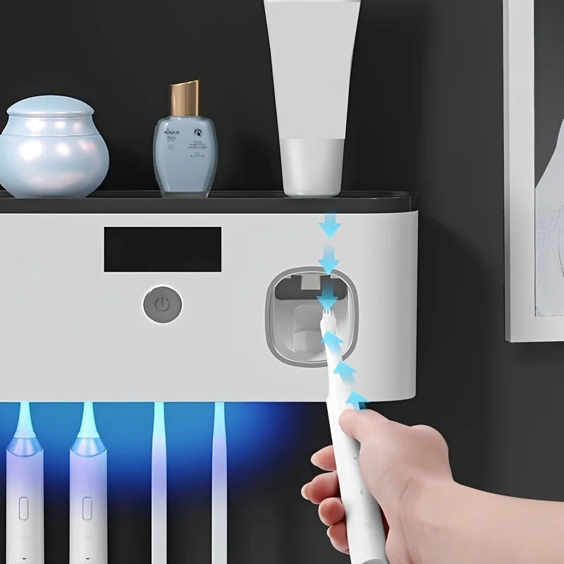 Intelligent Toothbrush Steriliser with Automatic Toothpaste Dispenser