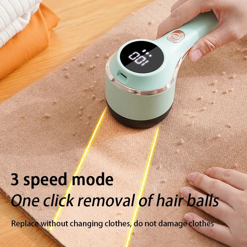 Electric Fabric Shaver Rechargeable Lint Remover with LED Display