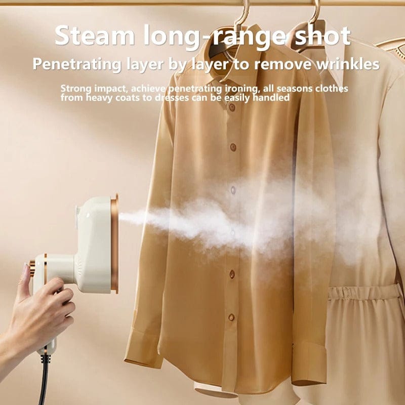 Foldable Handheld Garment Steamer Dual Wet Dry Clothes Iron