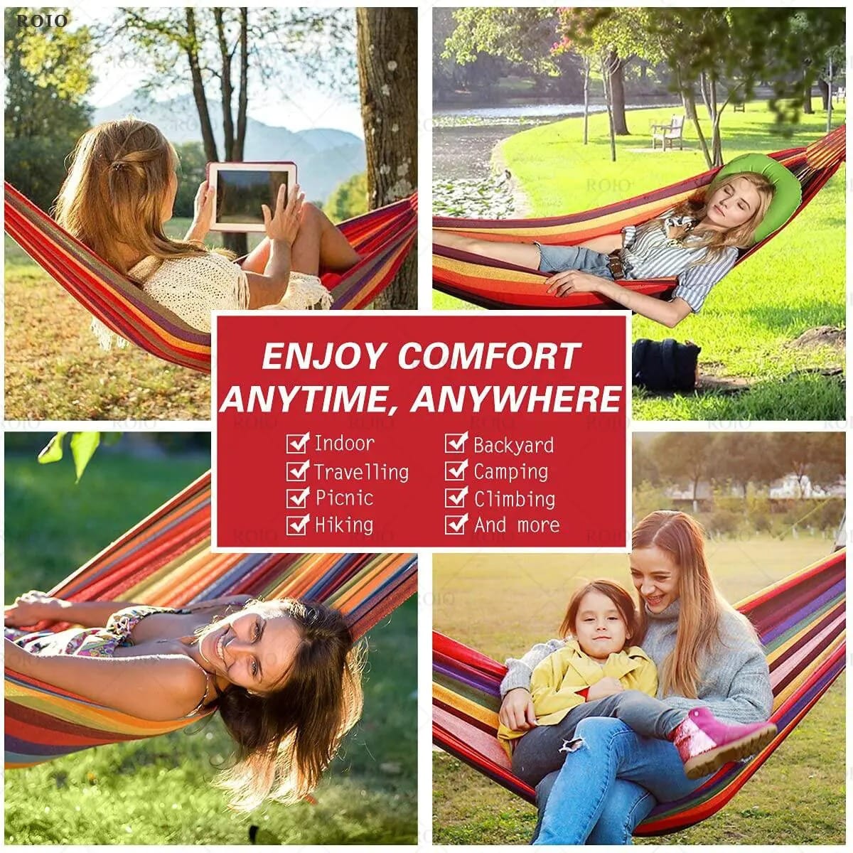 Home Hammock with Carry Bag