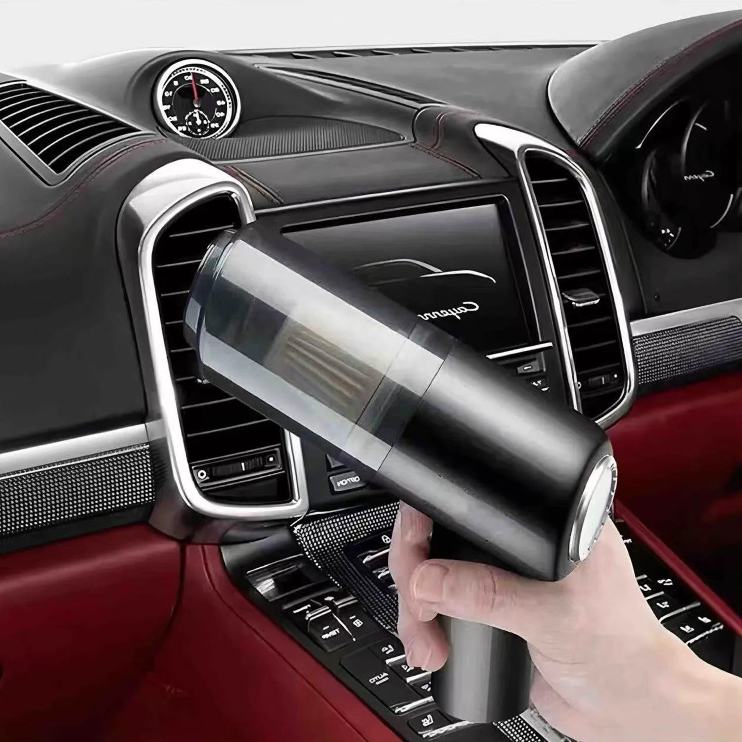 High Power Car Vacuum Cleaner – USB Rechargeable Portable Suction