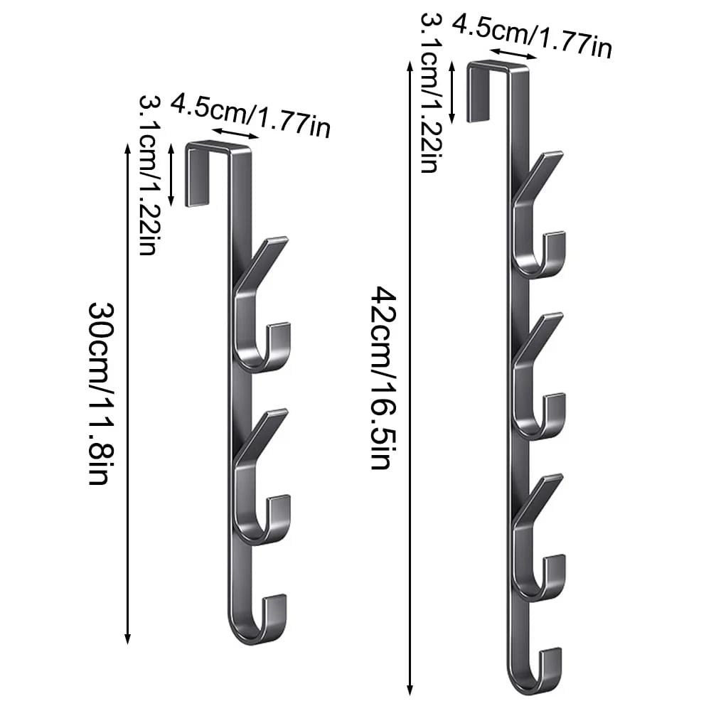 HomeEase Over Door Hook Rack Heavy-Duty