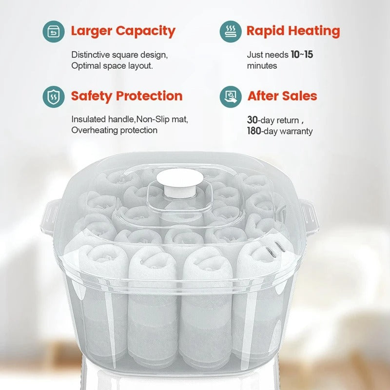 Portable Hot Towel Warmer and Rapid Heating Steamer