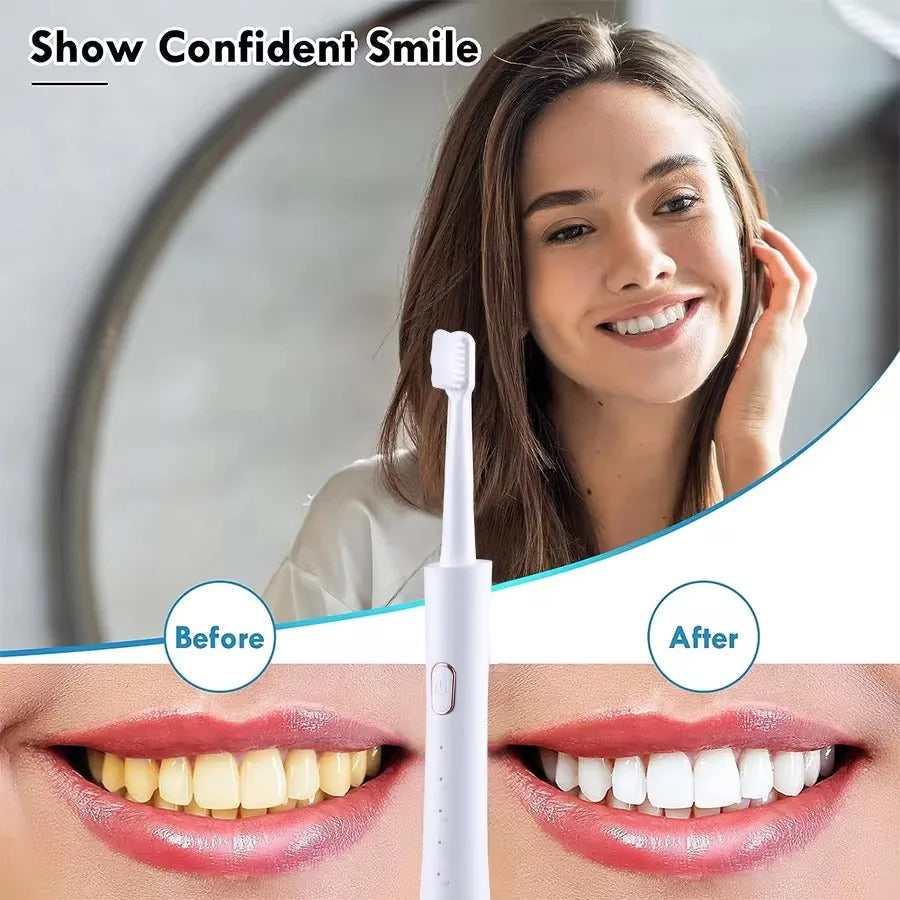 Electric Sonic Toothbrush with LED Display and 6 Modes