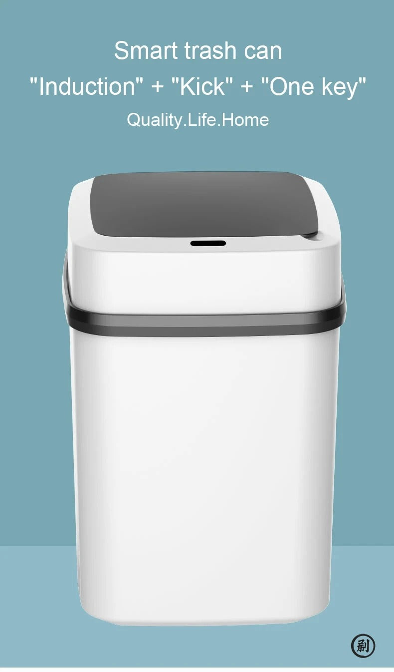 13L Smart Touchless Trash Can for Kitchen and Bathroom