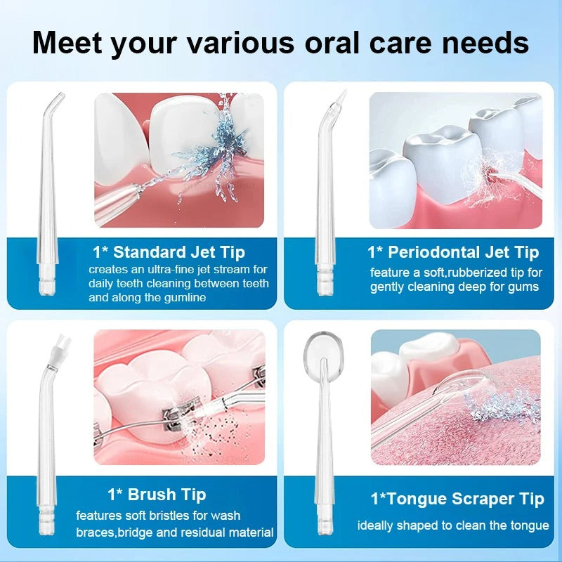 Electric Portable Water Flosser Oral Irrigator for Dental Cleaning