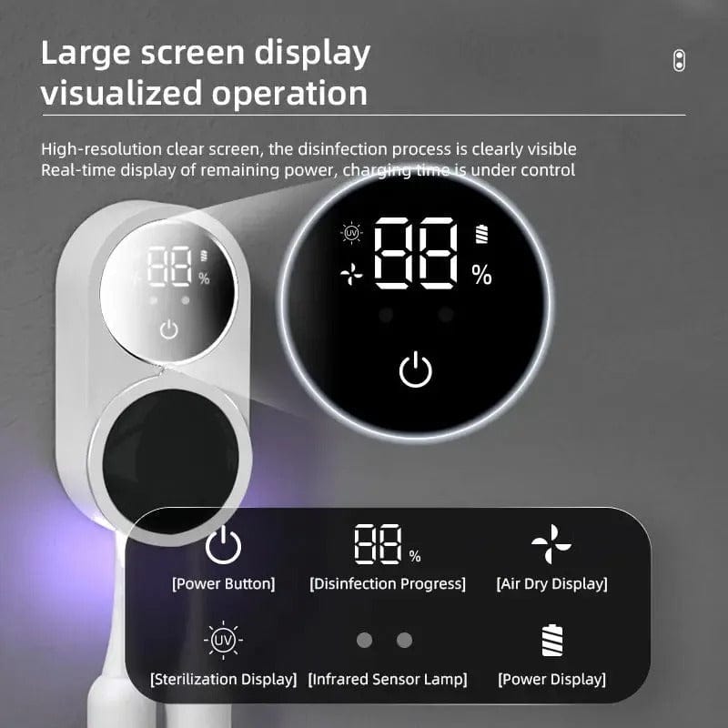 Wireless Travel Toothbrush Sanitizer – Portable USB UV Sterilizing Case