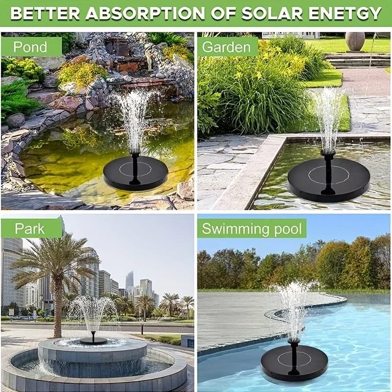 AquaFloat Solar Fountain