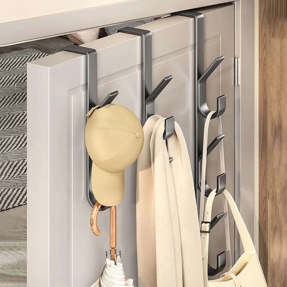 HomeEase Over Door Hook Rack Heavy-Duty