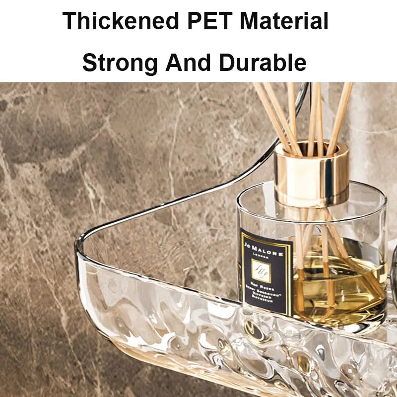 Acrylic Bathroom Shelf – No-Drill Shower Organizer [2 pcs ]