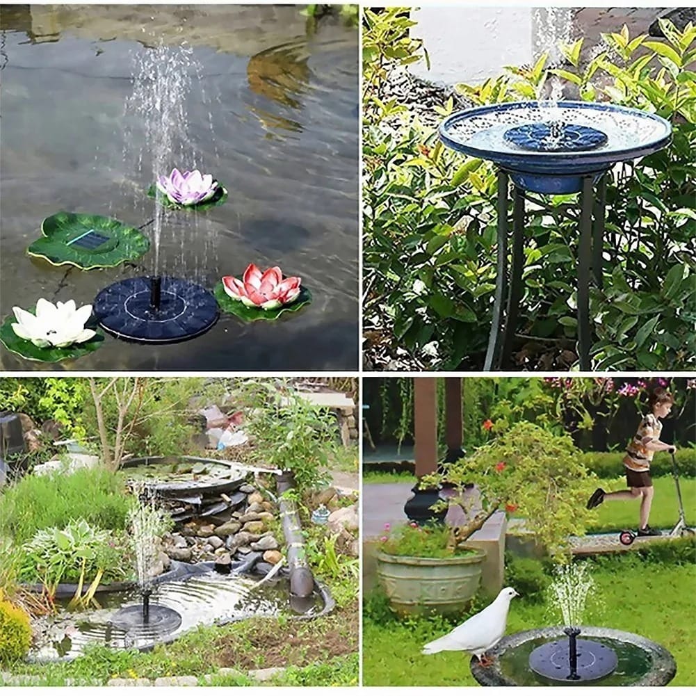 AquaDisc Solar Floating Fountain Pump