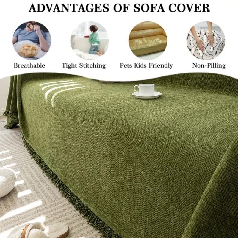 CremaLoom Chenille Sofa Cover