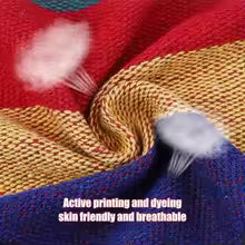 Thick Canvas Hammock with Anti-Rollover Design