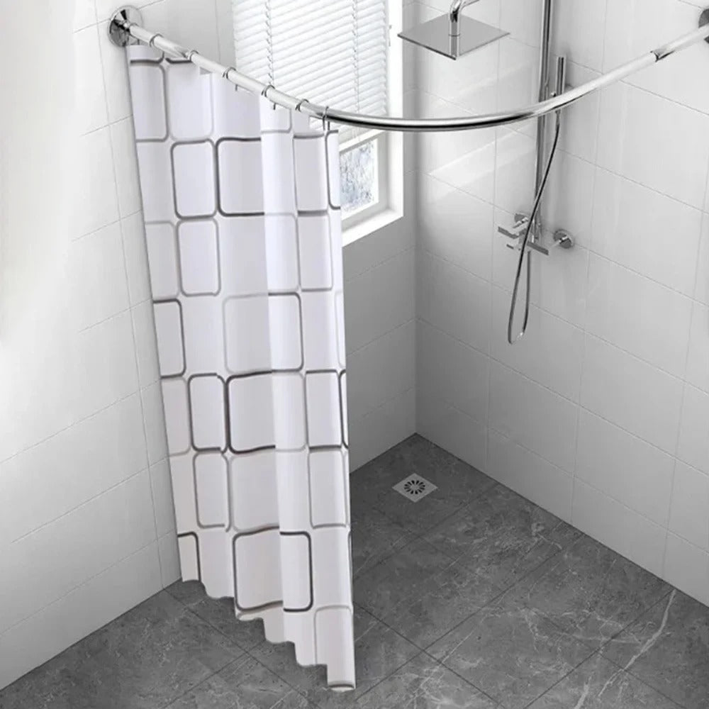 SplashGuard Waterproof Patterned Shower Curtain