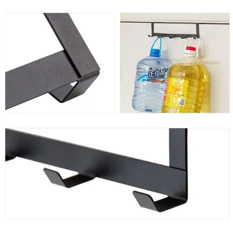 IronHold 5-Hook Over Door Rack Heavy-Duty