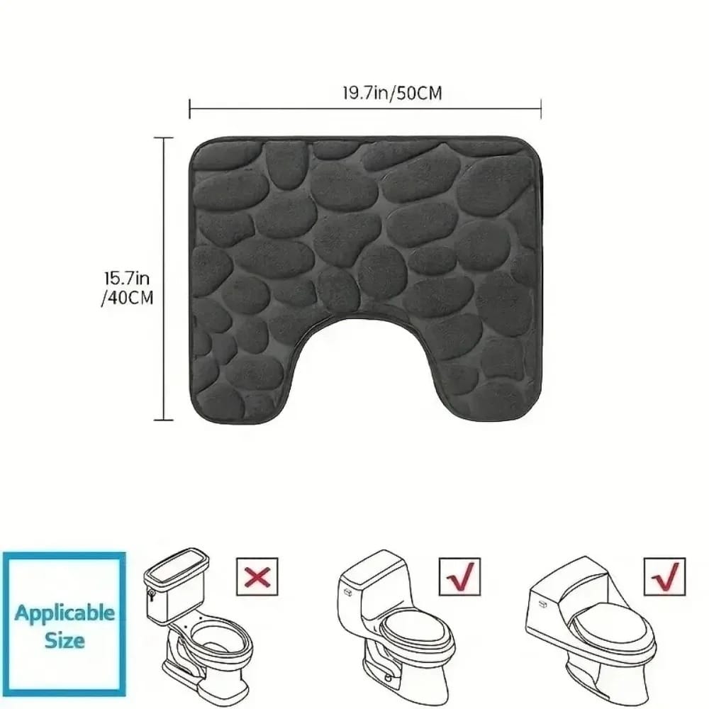 U-Shaped Toilet Mat