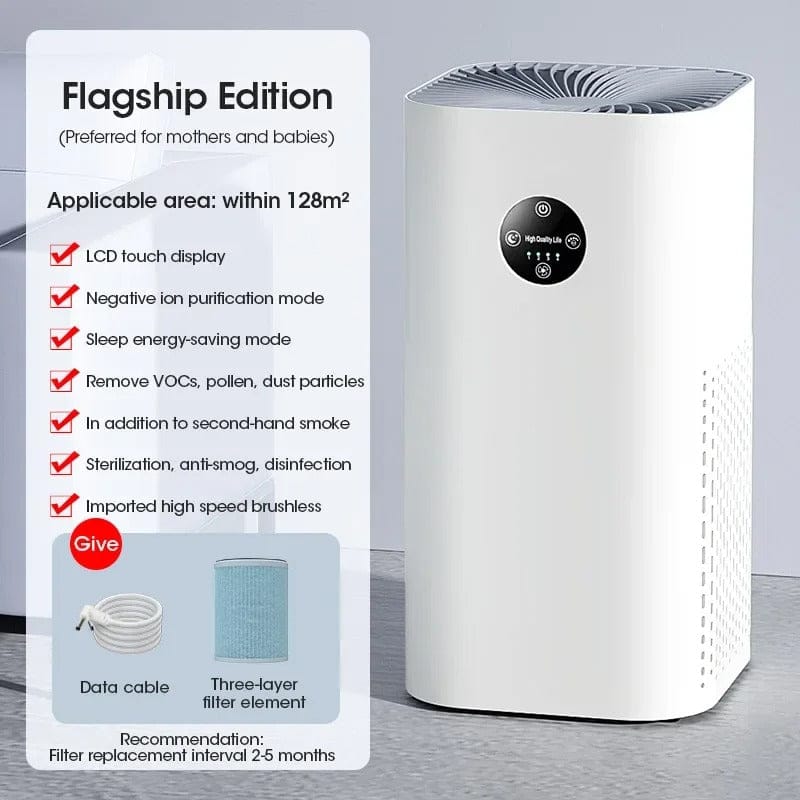High Efficiency Air Purifier for Home 180m² Ion Deodorization